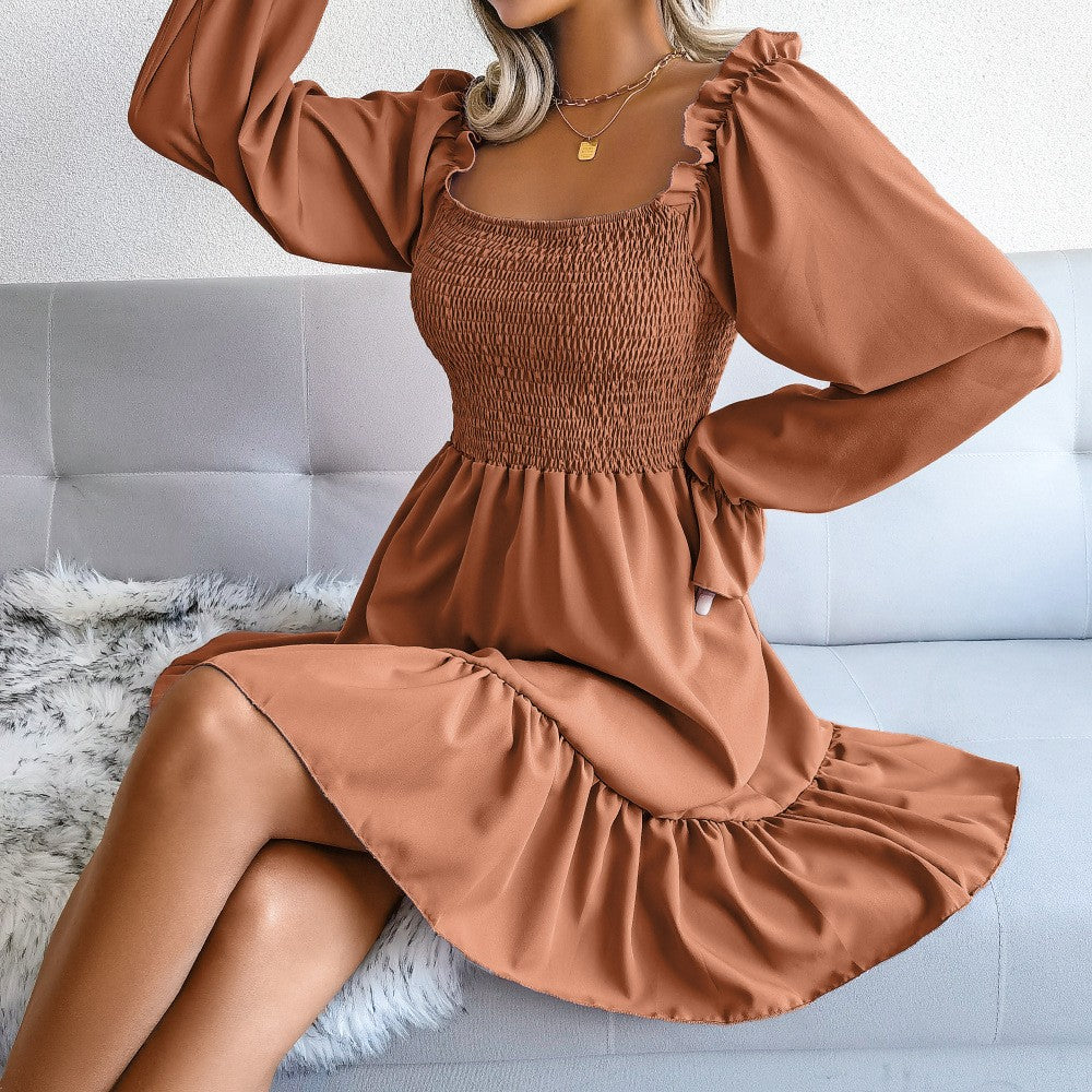 Althea Ruffled Swing Dress