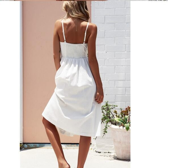 Callira Halter Midi Dress