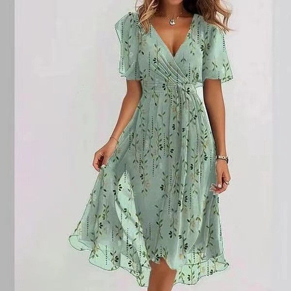 Seliora Chiffon Midi Dress