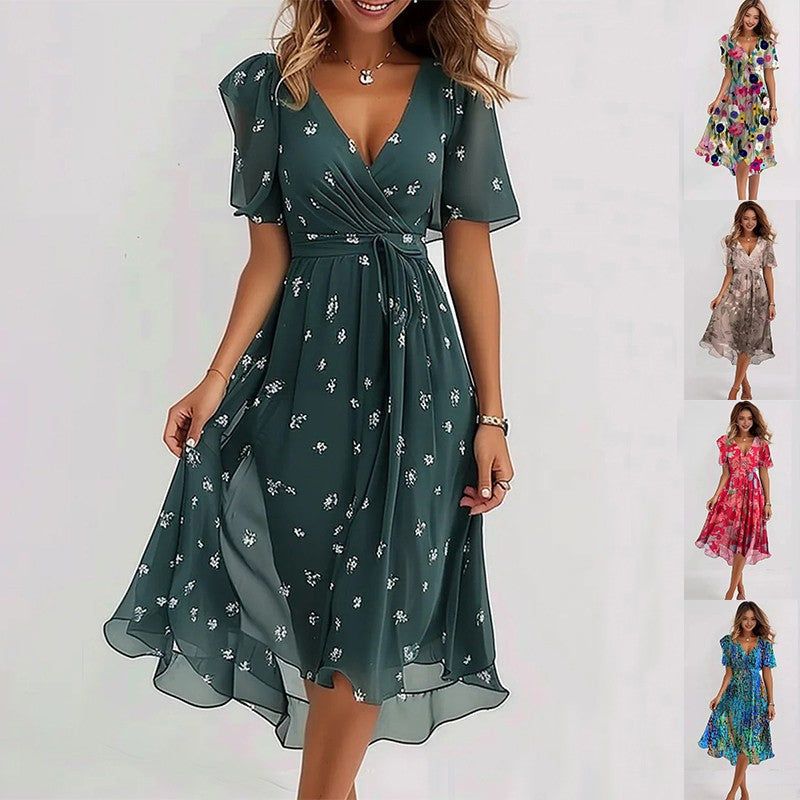 Seliora Chiffon Midi Dress