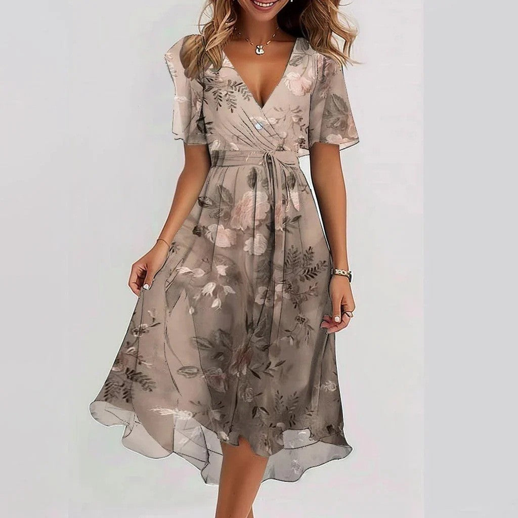 Seliora Chiffon Midi Dress