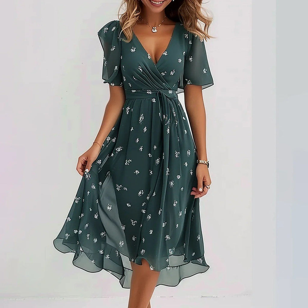Seliora Chiffon Midi Dress